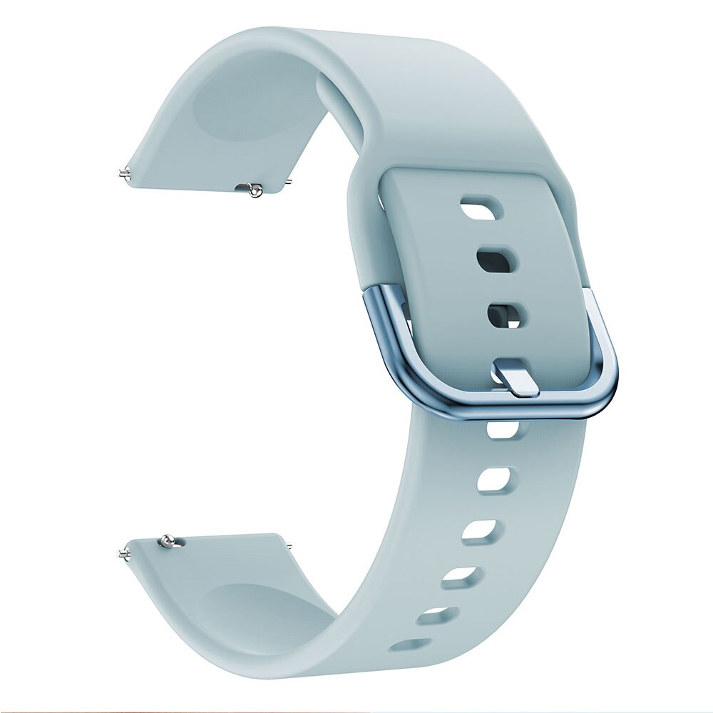 Replacement Silicone Strap Band For Samsung Galaxy Watch Active 2 40mm 44mm Active2 Wristband Sport bracelet 20mm watchband: Light blue / Active 2 44mm