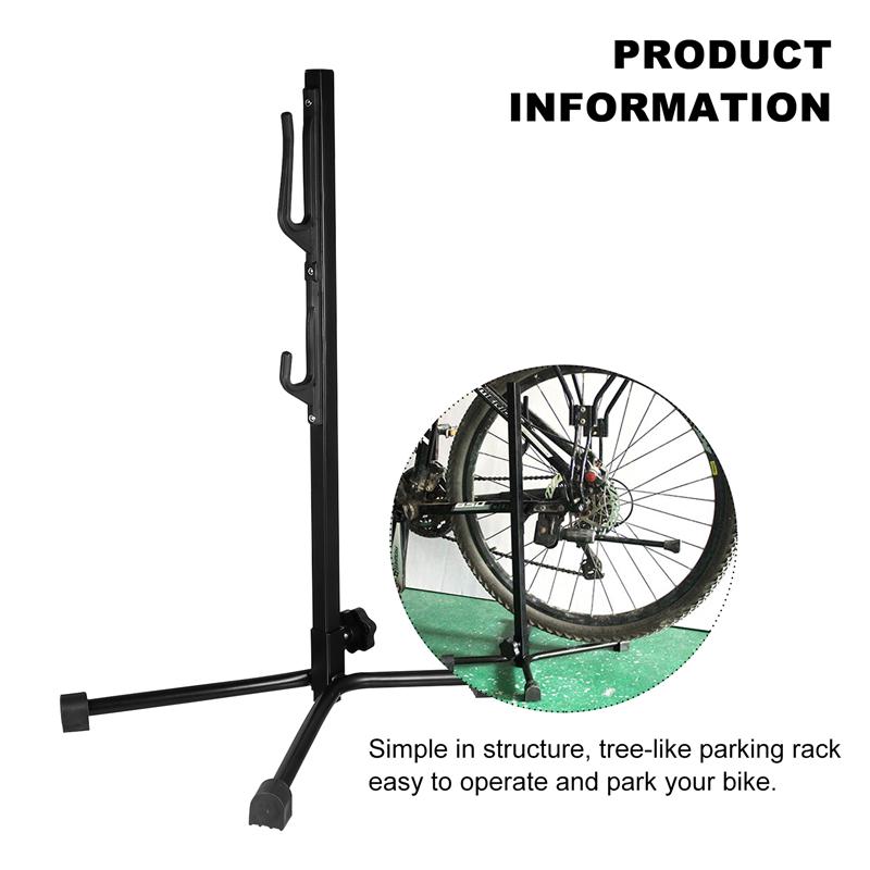 Cykelparkeringsstativ lodret justerbar bøjle cykler parkeringsbeslag