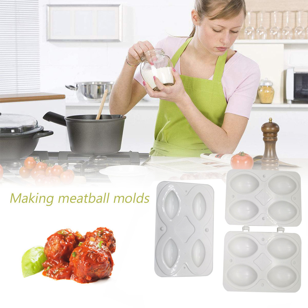 4 Raster Gehakt Processor Gevulde Gehaktbal Maker Machine Handleiding Diy Maken Gehaktbrood Mold Home Keuken Vlees Gereedschap Accessoires