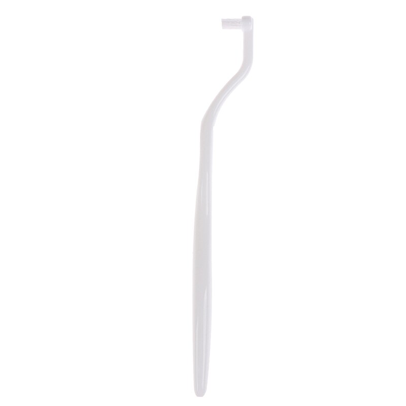 1Pcs Orthodontische Tandenborstel Wees En Platte Kop Zachte Haar Correctie Schone Tanden Kloof Floss Mondhygiëne Tanden Braces: WT