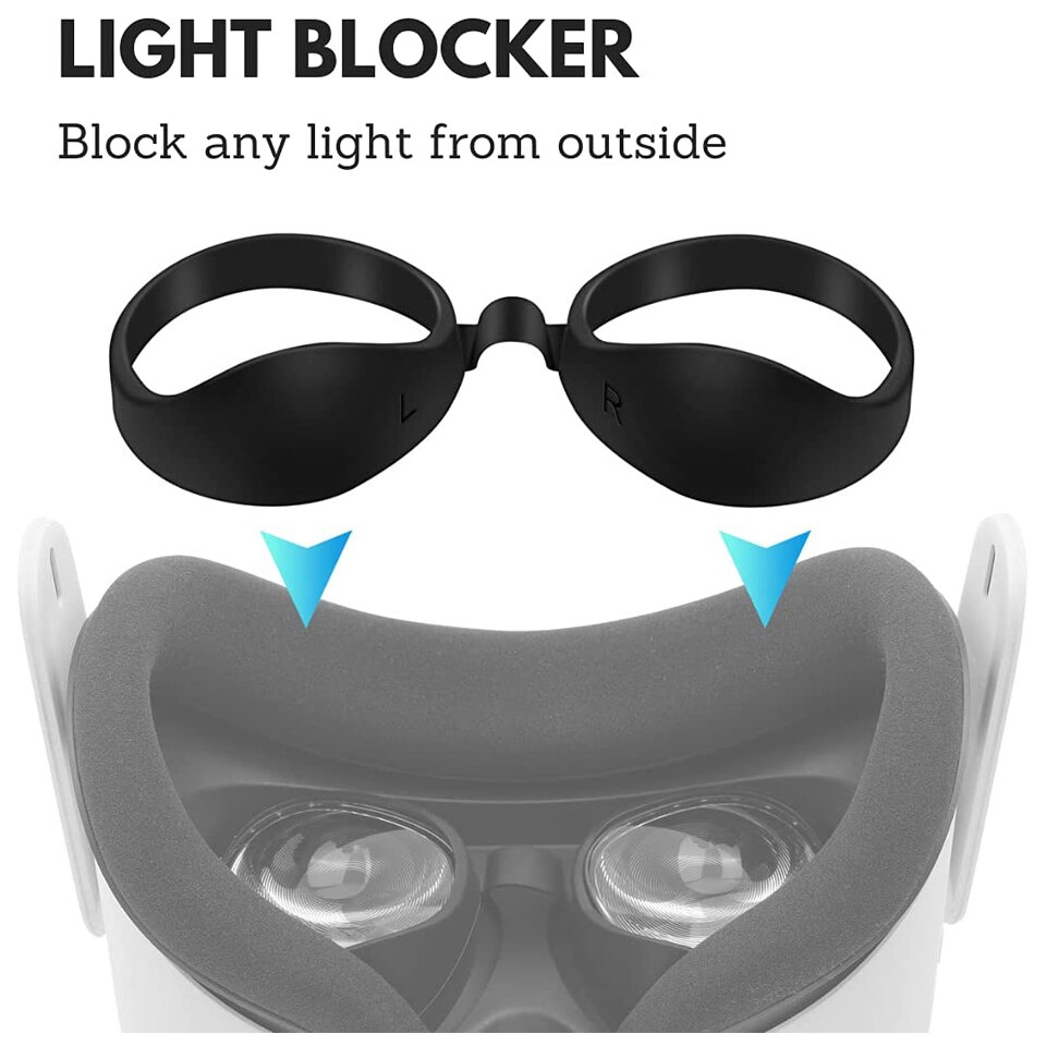 Support d&#39;interface faciale VR, mousse 3D de remplacement pour Oculus Quest 2, accessoires anti-transpirants
