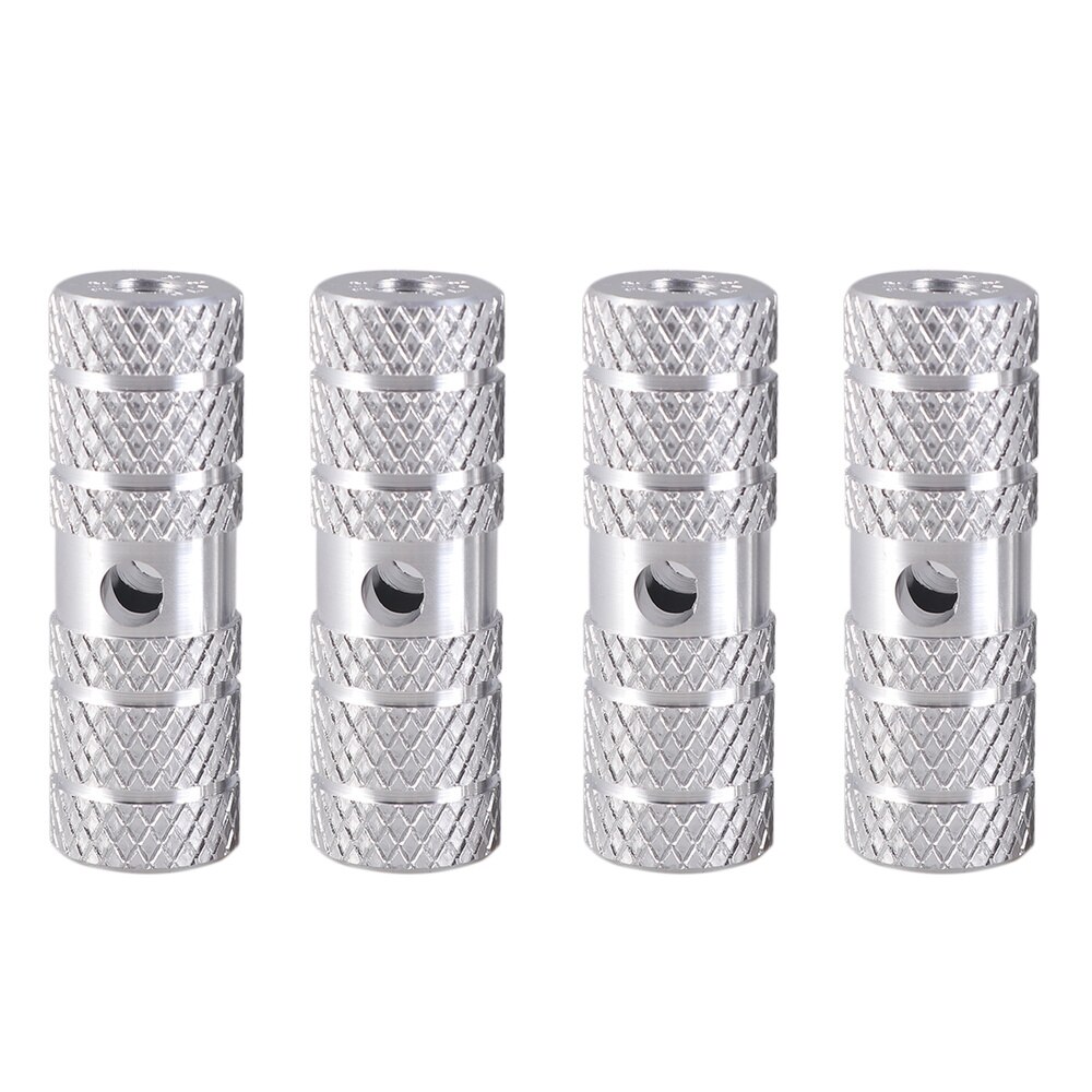 Een paar aluminiumlegering fiets cilinder stoel as stunt pegs voor mountainbike (zwart): Rood 1