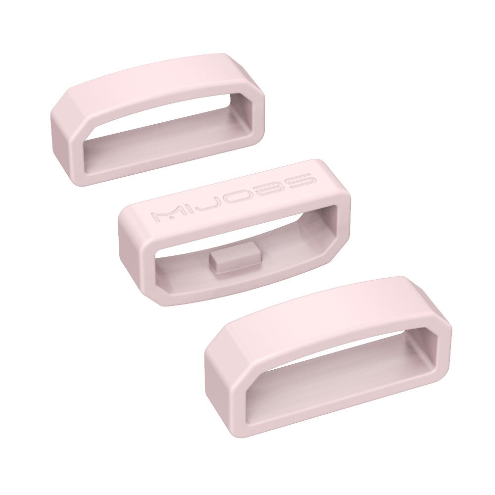 Anillo de goma de retención para Honor Band 5, correa de repuesto para Huami Amazfit GTS, soporte de seguridad, retenedor para reloj Huawei: L / Blanco