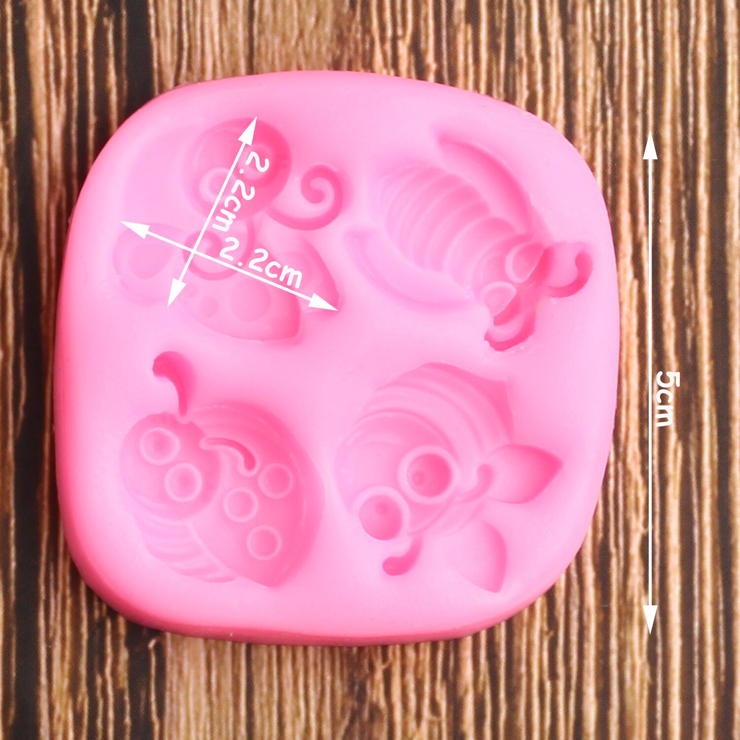 Stampo in silicone per insetti scimmia 3D strumenti per decorare torte fai-da-te stampo in resina polimerica argilla stampi per cioccolato Sugarcraft