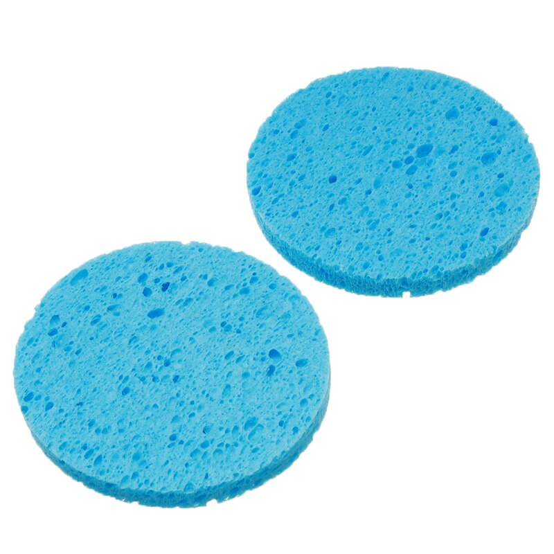 50PCS Natural Wood Makeup Sponge Cellulose Compress Cosmetic Puff Facial Washing Sponge Face Care Cleansing Makeup Tool Remover