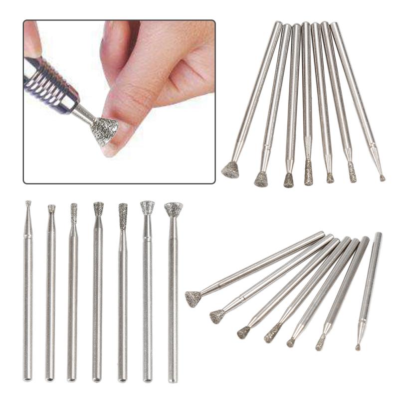 Diamond Rotary Tool Grinding Head Abrasive Tool Accessories Diamond Tipped Electroplated Rotary Grinding Head 2.34mm