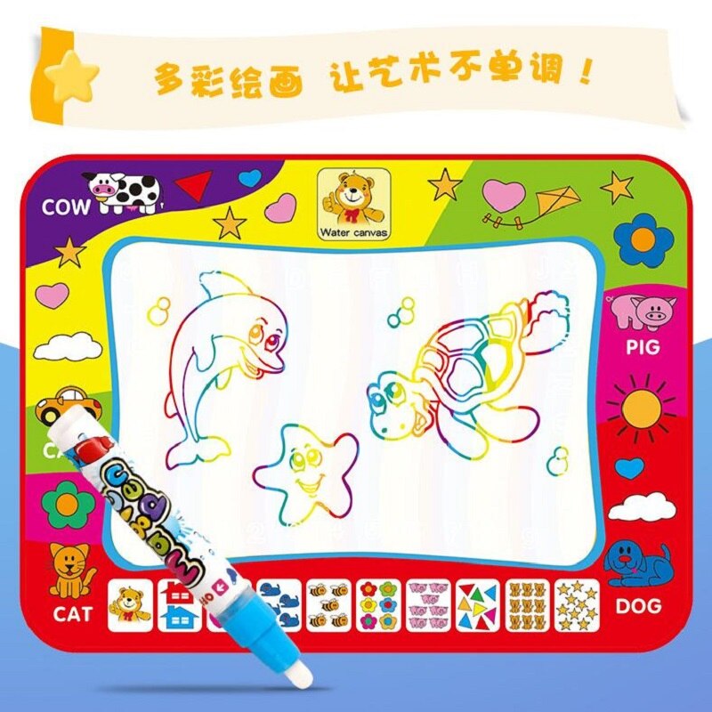 HKYSHP – couverture magique en toile d&#39;eau pour enfants, Puzzle pour bébé, jouet d&#39;éducation précoce, couleur, peinture Graffiti
