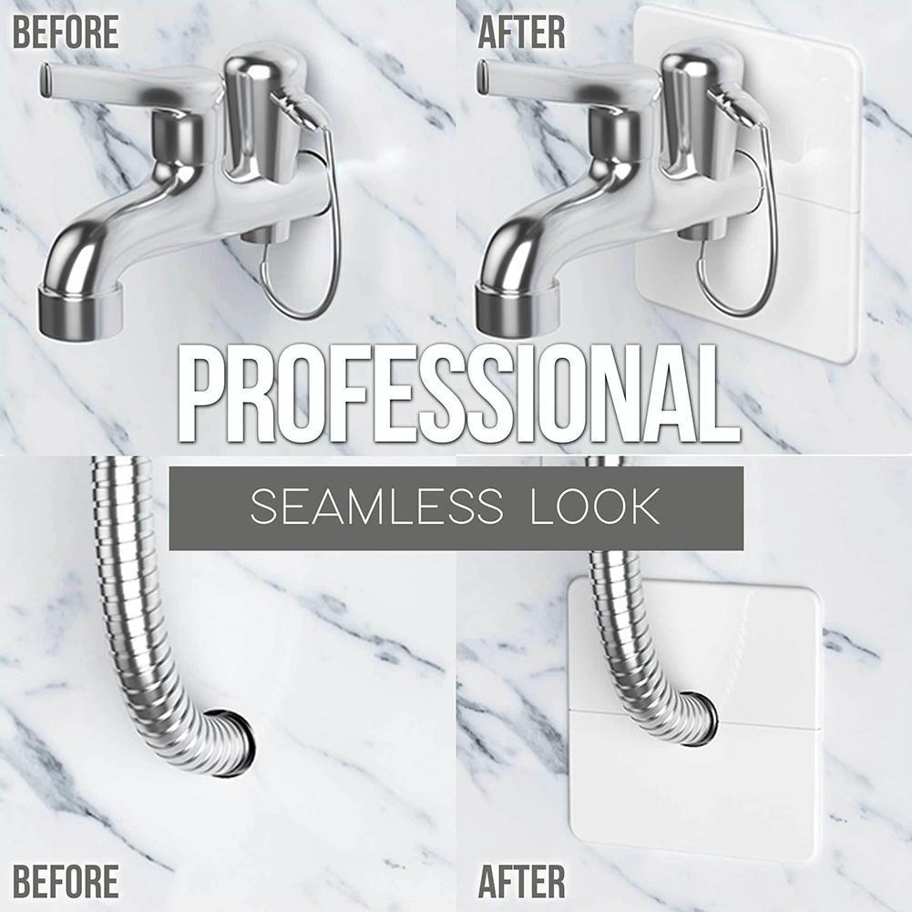 ABS Wall Wire Hole Cover Air-conditioning Pipe Plug Cover Dust Furniture Cable Protector Grommet Decorative Hardware Q3G6