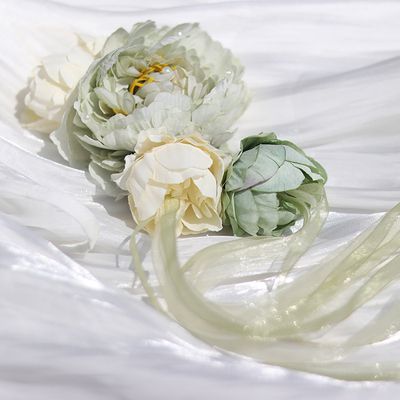 Chinesische hanfu-haarspange mit quaste für damen, vintage-blumenhaarnadel, kopfschmuck: 3