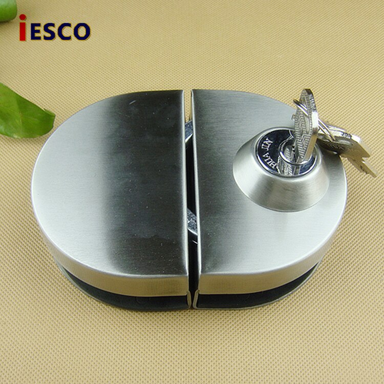 Stainless steel glass door glass bolt lock central door lock opening glass door lock door opened