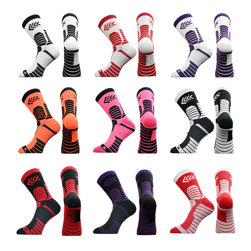 1 Pair Newest Compression Socks Thickened Towel Bottom Basketball Socks Middle calcetines Cycling Sports Socks