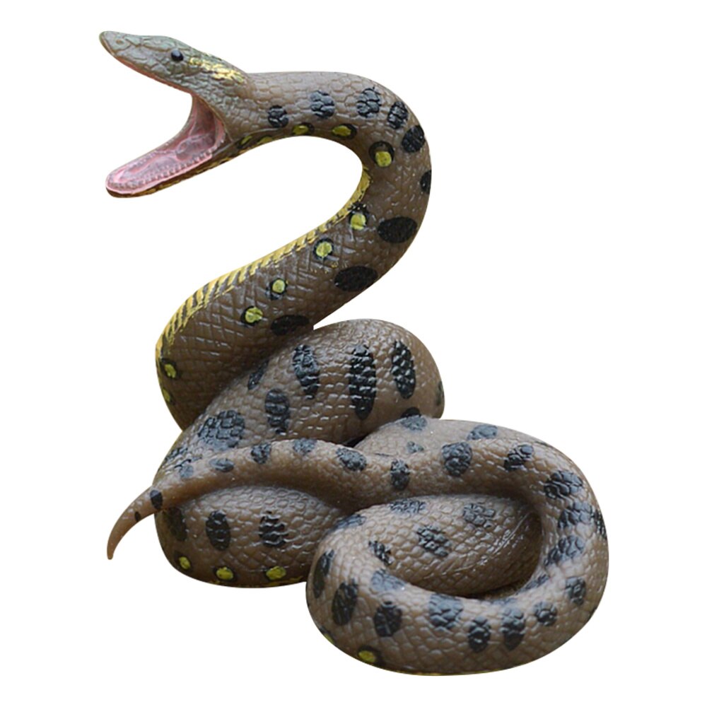 1pc Educational Plastic Practical Snake Prop Snake Toy Snake model Anaconda Model for Store Office