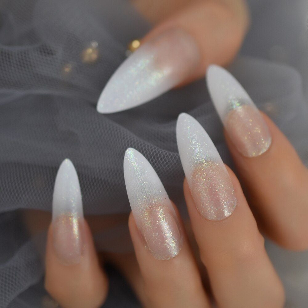Faux ongles personnalisés Extra longs pour Salon de manucure, rose clair clair, UV, pour Festival, 24 Ct: L5457