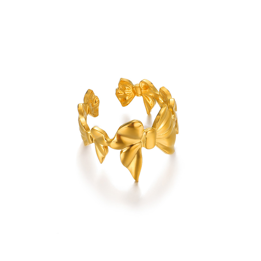 Bagues élégantes en acier inoxydable pour femmes, grande fleur, couleur or, soleil, étoile de mer, anneau ouvert, bijoux de doigt, de mariage, Punk: Rose