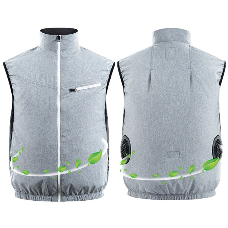 Summer cooling air conditioning clothing charging cooling jacket electric fan air conditioning cooling jacket fishing riding
