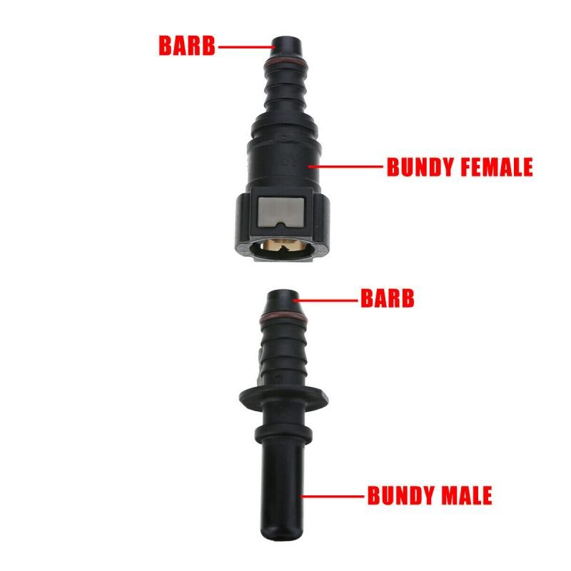 Nylon Fuel Line Rubber Hose Connector Set Car Fuel Line Hose Pipe Quick Release Male Connect Connector Assemblies Hose Coupler