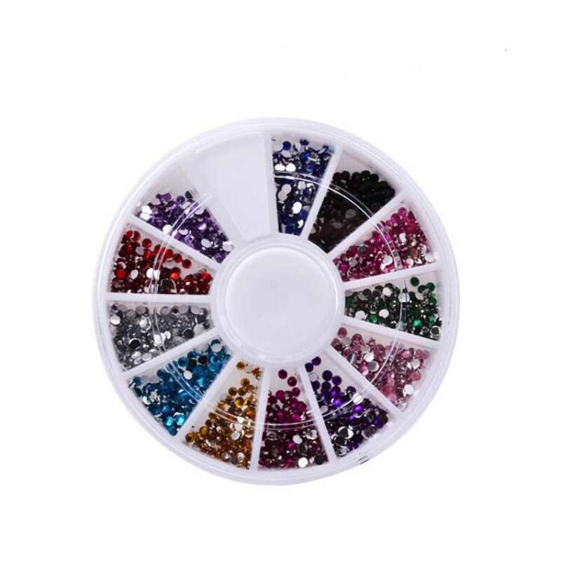 Diamanten Dazzling Tips Nail Sticker Pailletten Kleurrijke Nail Art Decoratie Plaksteen Glitter Gem Sieraden Crystal 3D DIY Accessoire