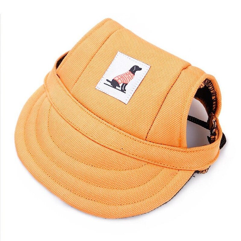 Gestreepte Camouflage Bloemen Hond Cap Pet Accessoires Kat Puppy Decoratie Honden Hoed Voor Hond Piek Cap S/M 8 ontwerpen Pet Caps: Yellow / S