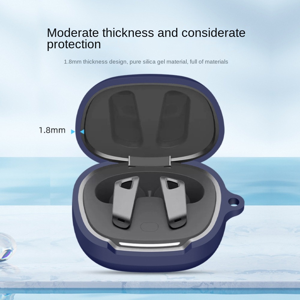 Siliconen Hoesje Schokbestendige Beschermhoes Met Haak Hoofdtelefoon Accessoires Beschermer Voor Edifier Neobuds Pro2
