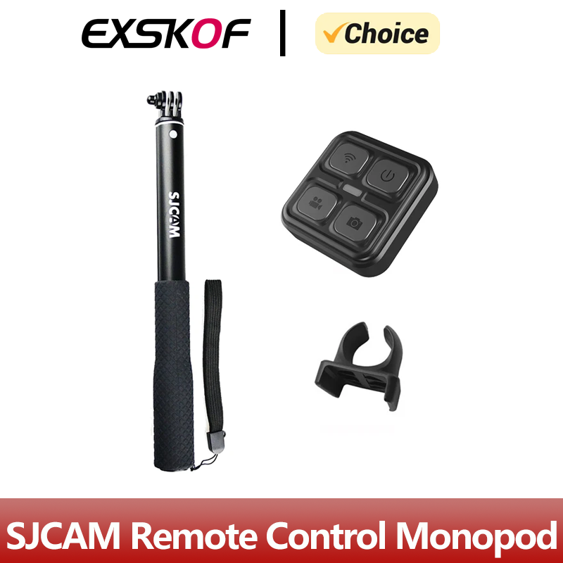 SJCAM-palo Selfie con Control remoto, monopié de aluminio para SJCAM C300 SJ6 SJ7 Star SJ8PRO SJ8PLUS SJ10 pro SJ10X C200, cámara de acción