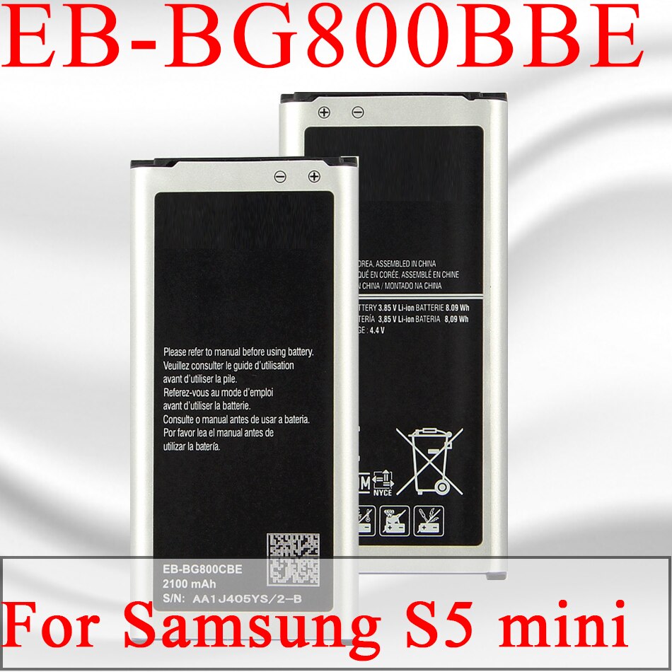 EB-BG800BBE EB-BG800CBE 2100mAh Batterie für Samsung GALAXY S5 Mini S5MINI SM-G800F G870A G870W Handy Batteria + Code