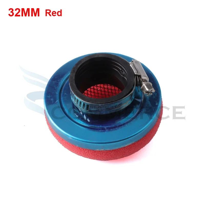 Esponja limpiadora de filtro de aire de espuma recta para motocicleta, 28/32/35/38/42/45/50/54/58MM, para motor de 2 tiempos, bicicleta de bolsillo, Mini Moto Scooter: Azul