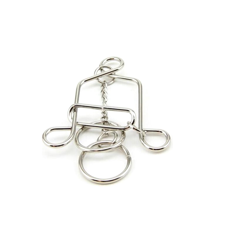 Classic IQ Bell Vorm Metalen Brain Teaser Draad Puzzels Mind Game Puzzel voor Volwassenen Kids