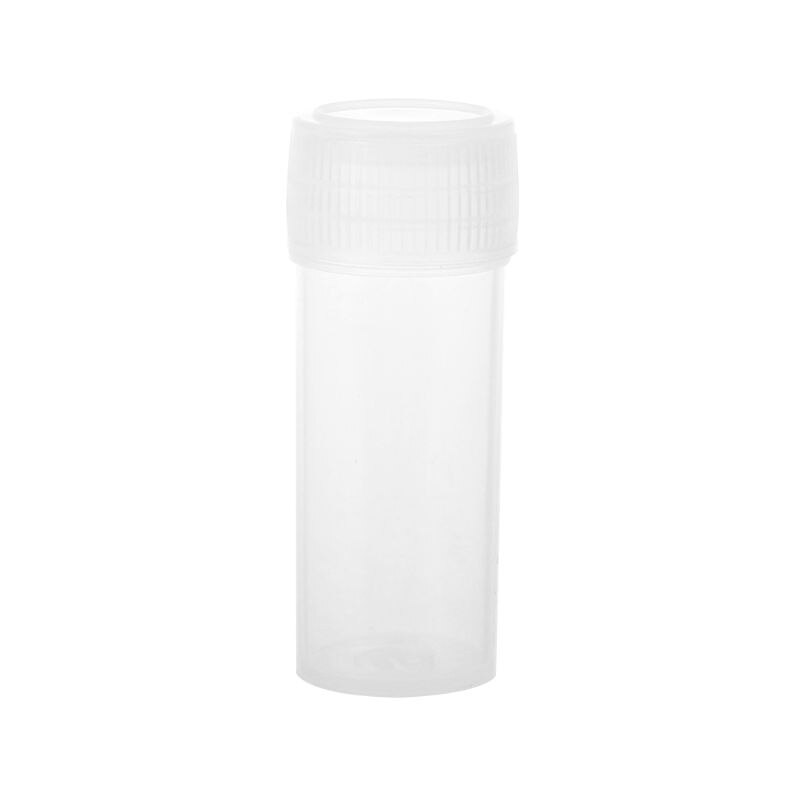 5ml 20pcs Plastic Test Tubes Vials Sample Container Powder Craft Screw Cap Bottles for Office School Chemistry Supplies