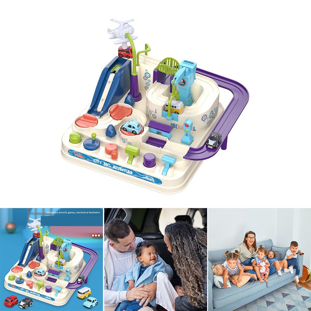 Manual Control Car Adventure Toys Puzzle Race Track Playsets Engineering Toy