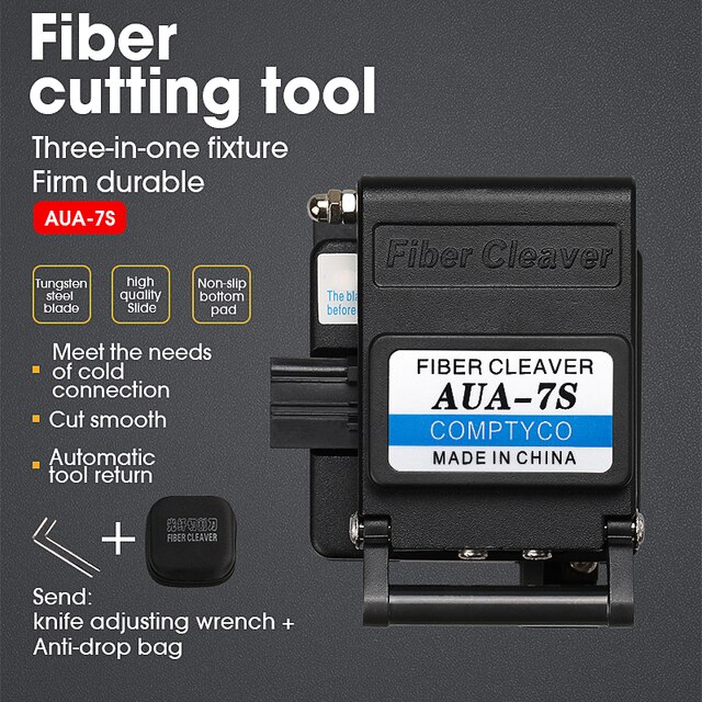 Aua -7s/71s glasfaserschneidmesser, kabel- und kaltverbindungs-glasfaserschneidmesser, hochpräzises glasfaserschneidmesser für ftth: Aua -7s