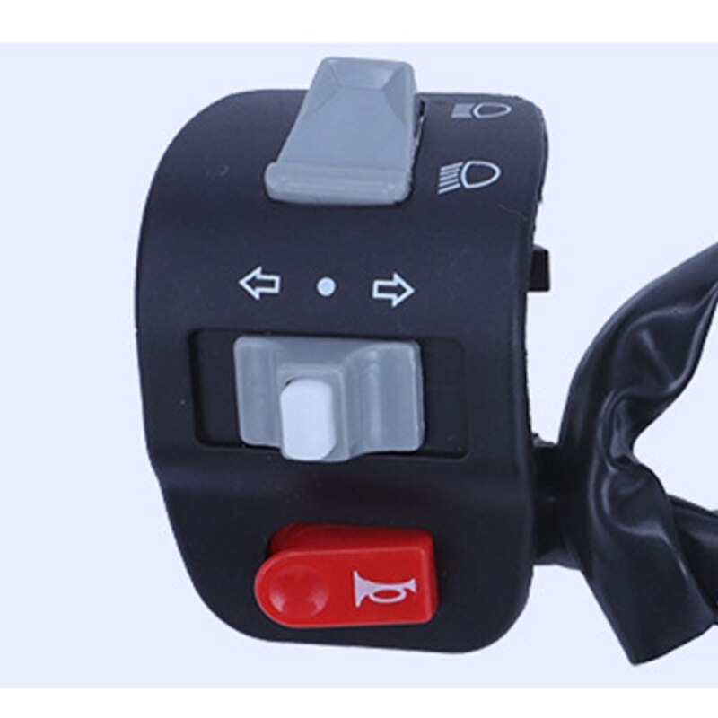Bike Indicator Light On/Off Control Button Handlebar Mount Switch Toggle Switch for Motorcycle Handlebar .