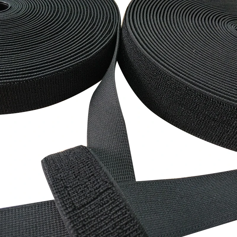 Elastische klittenband, elastische lusband, geen zelfklevende lusstrips, nylon stof, naai doe-het-zelf riem, draaddoekaccessoires