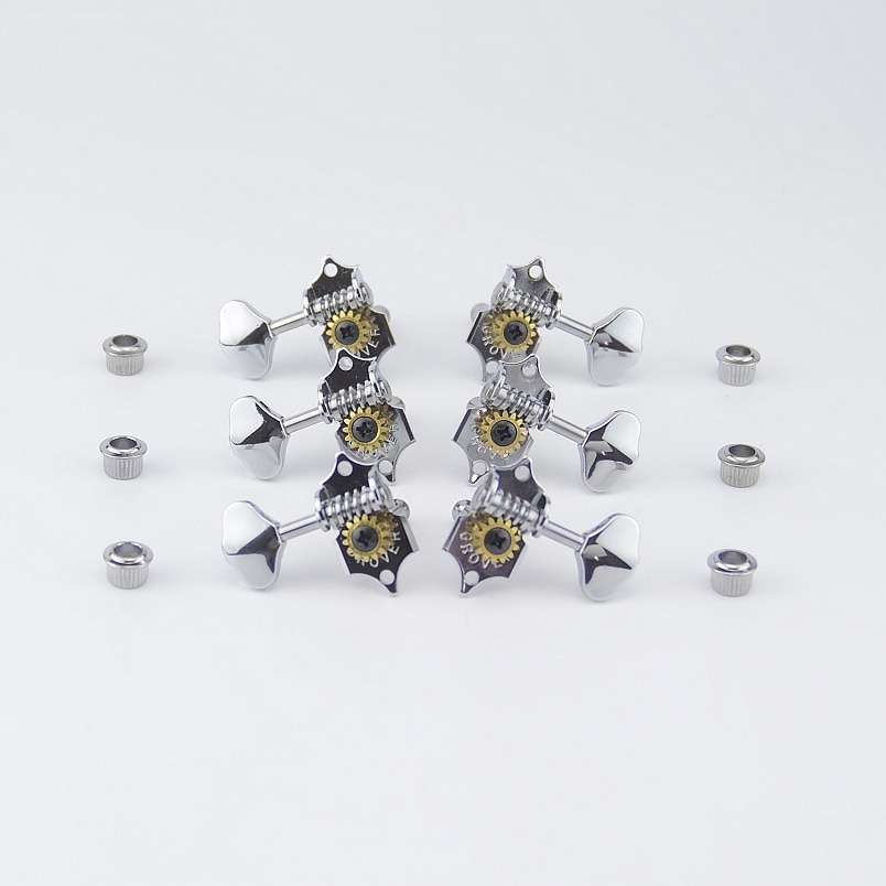 Original Genuine Vintage Guitar Machine Heads Tuners Chrome