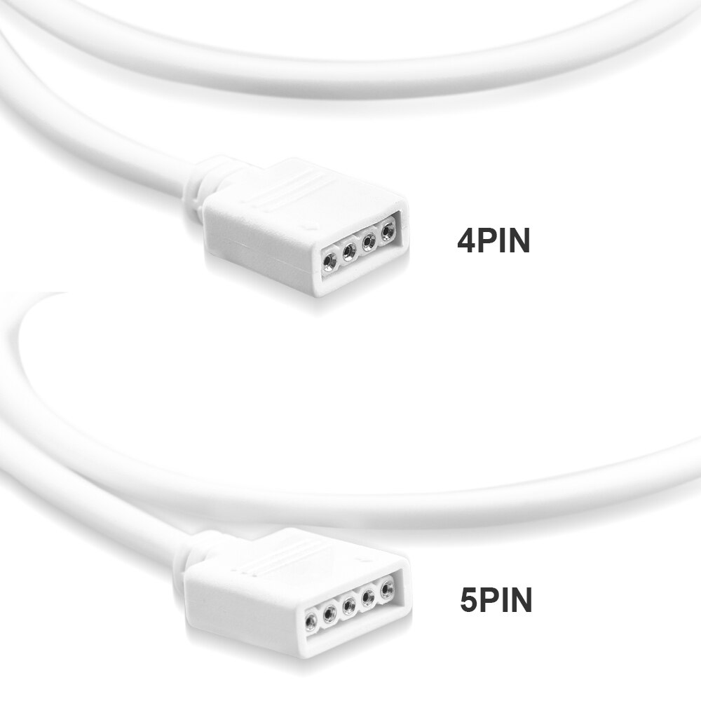 4- nastainen 5- nastainen jatko-led-liitin kulmakaapeli kaksipuolinen rgb-liitin rgbw/ww-jatkokaapeli led-nauhan ja nauhan välinen liitäntä