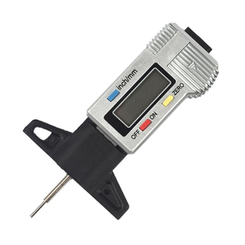 Car Tyre Tire Tread Depth Tester Gauge Digital LCD Display Caliper Thickness Meter Measurer Tool Monitoring System