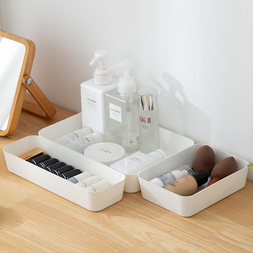 Office Desk Drawer Stationery Tidy Up Storage Box Bedroom Drawer Lipstick Cosmetic Tidy Up Storage Box