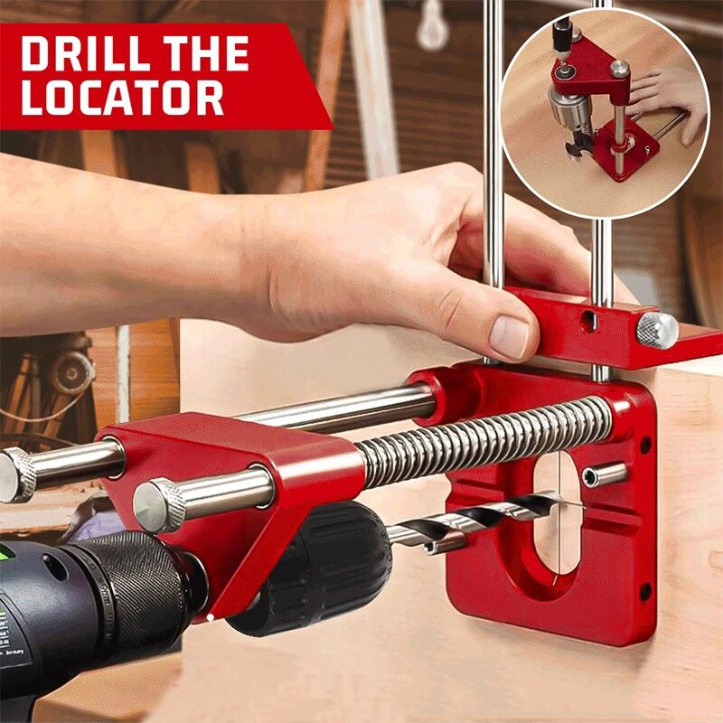 Boren Locator Verstelbare Punch Locator Boor Template Guide Tool Boor Punch Locator Houtbewerking Diy Tool