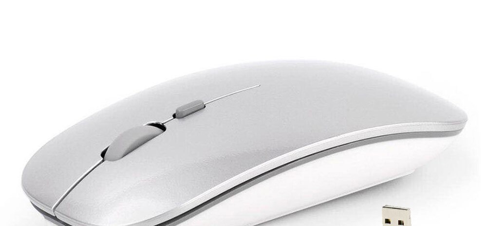 1600 DPI USB Optical Wireless Computer Mouse 2.4G Receiver Super Slim Mouse For PC Laptop A: Silver