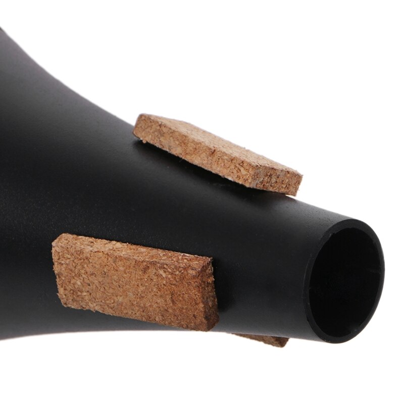 Trompeta negra recta taza de práctica Mute ligero