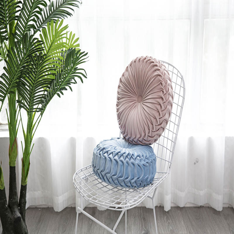 Coussin rehausseur rond en forme de roue, tatami, coussin de massage pour dossier de voiture et bureau, 38 x 10cm