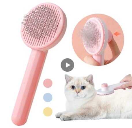 Huisdier Kat Borstel Hond Kam Haar Remover Schraper Huisdier Haar Kam Zelfreinigende Slicker Brush Voor Katten Massages Kam Schoonheid producten