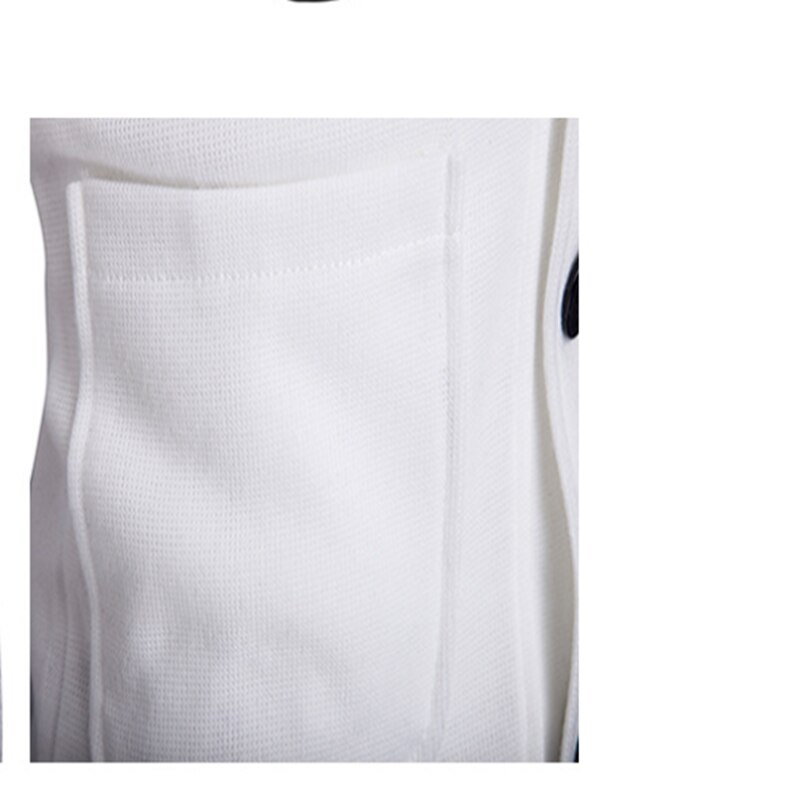 Herre bomull cardigan v-hals solid slim fit turn-down krage høst apring varme klær strikket fritids ull herregenser