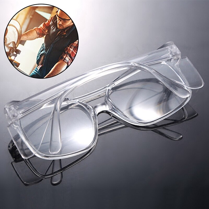 Klare ventilerede beskyttelsesbriller øjenbeskyttelse beskyttende laboratorium anti-tåge briller helt gennemsigtige anti-shock beskyttelsesbriller