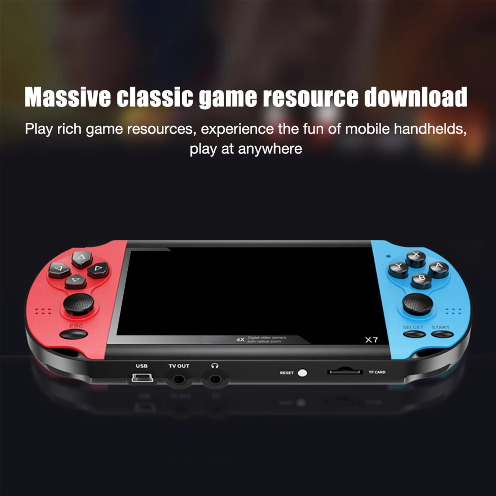 Consola de videojuegos Retro portátil, máquina de videojuegos portátil, Mini reproductor Arcade, emulador, control inteligente