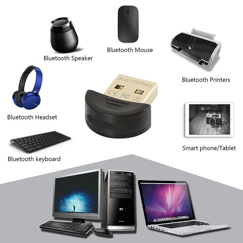 Mini USB Bluetooth Adapter V 4.0 Dual Mode Adaptador Bluetooth Dongle Wireless Bluetooth Receiver Computer Adapter For Win7/8/10