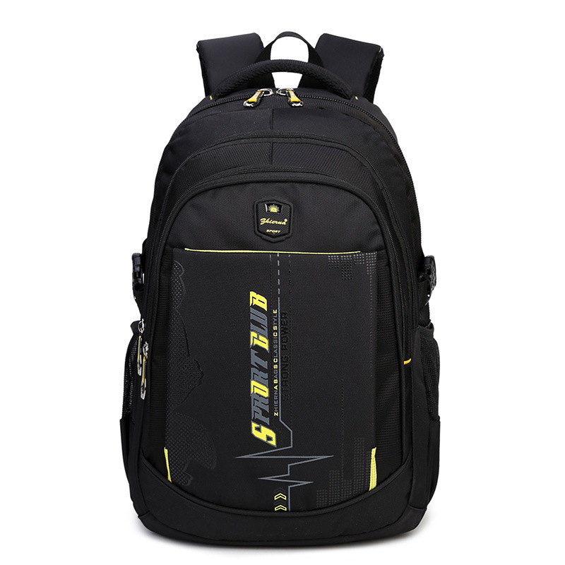 Oxford Brand Men Backpack Light Comfort Backpack for 15.6 inch Laptop Breathable Rucksack Students School Bag: Yellow