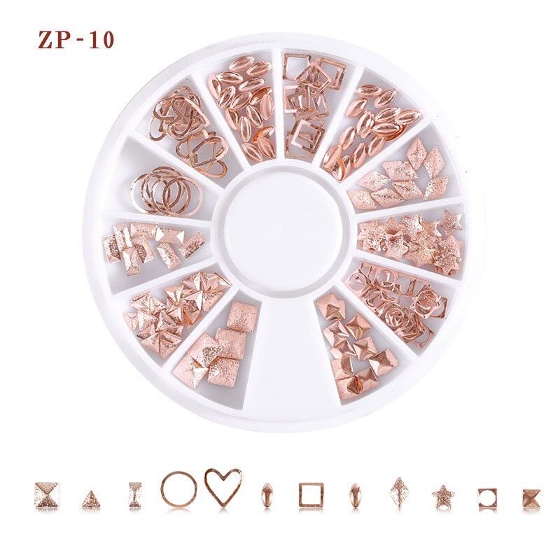 30 mønstre negle rhinestones sten ab farve rhinestone perler manicure til negle kunst dekorationer krystaller tilbehør: Zp -10