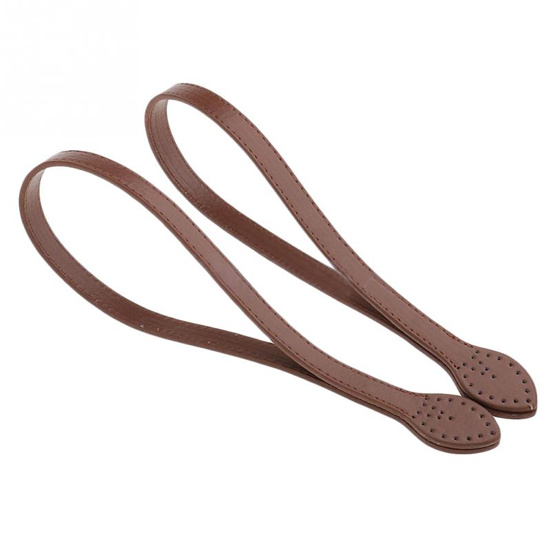 PU Leather Handles Durable Shoulder Bags Detachable Belt Women Leaf Handle Straps DIY Handmade Replacement Handbag Strap 2*61cm: Coffee