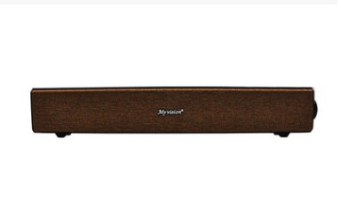 Bluetooth boombox subwoofer højttaler 20w genopladelig soundbar tv subwoofer bas højttaler bærbar support tf aux til computer: Brun