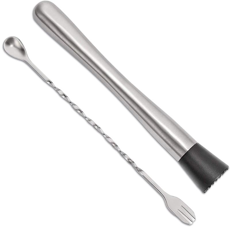 Stainless Steel Handy Wine Mixing Stirring Stick Portable Restaurant Coffee Shop Drink Ice Crushing Utensils Accessories: Type 1